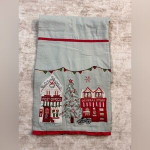 Pier 1 Christmas Table Runner 72”‎ Embroidered Village Holiday Decor